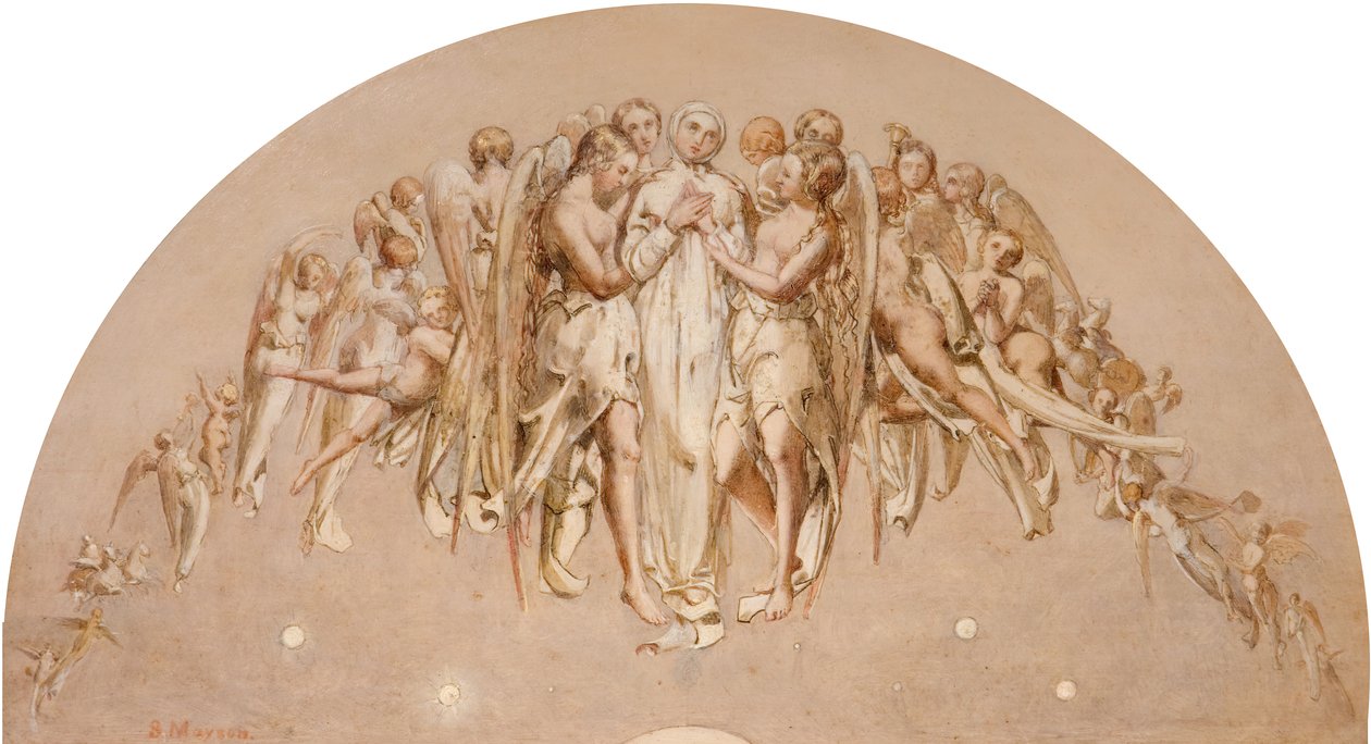 Podejście do Niebiańskiego Miasta, 1840-1860. autorstwa S. Mayson