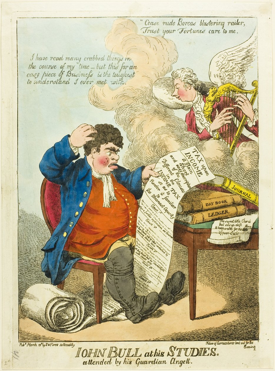 John Bull na studiach autorstwa S. W. Fores