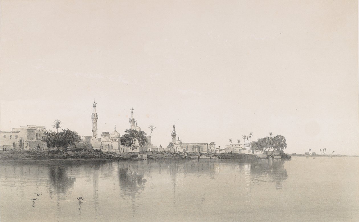 95. Fouah, nad Nilem, 1843. autorstwa Sabatier
