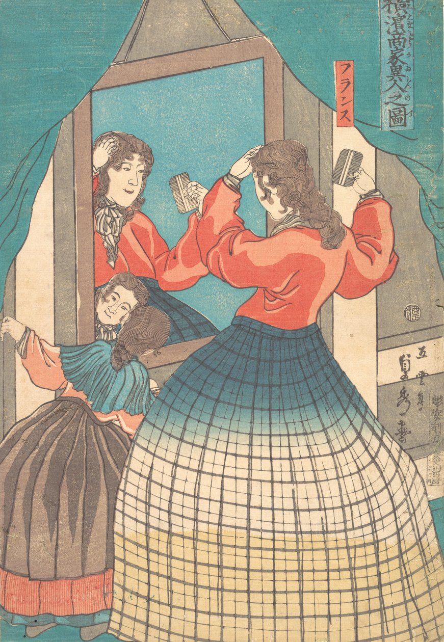 Druk, 1861 Bunkyu 1, 1 miesiąc. autorstwa Sadahide Utagawa