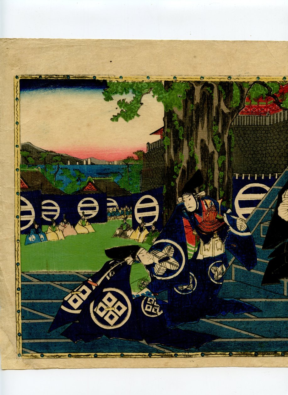 Scena z Chushingura autorstwa Sadanobu Hasegawa