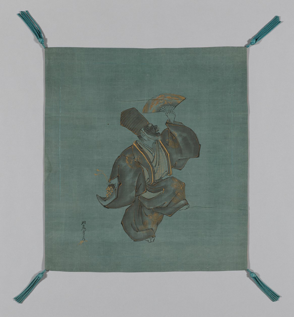 Fukusa Gift Cover, Japonia, późne Edo, okres 1789-1868, początek XIX wieku autorstwa Saeki Ganryô