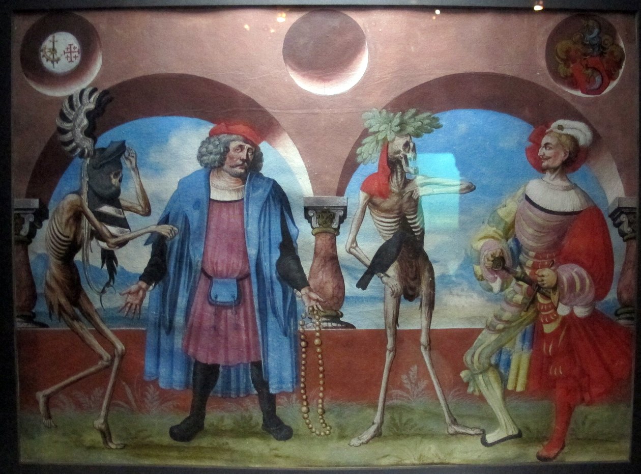 kopia utraconego makabrycznego tańca m.manuela z cmentarza dominikanów w bernie (1512-20) autorstwa Sailko Sailko