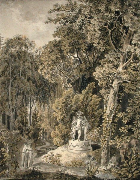 Idylliczny krajobraz autorstwa Salomon Gessner