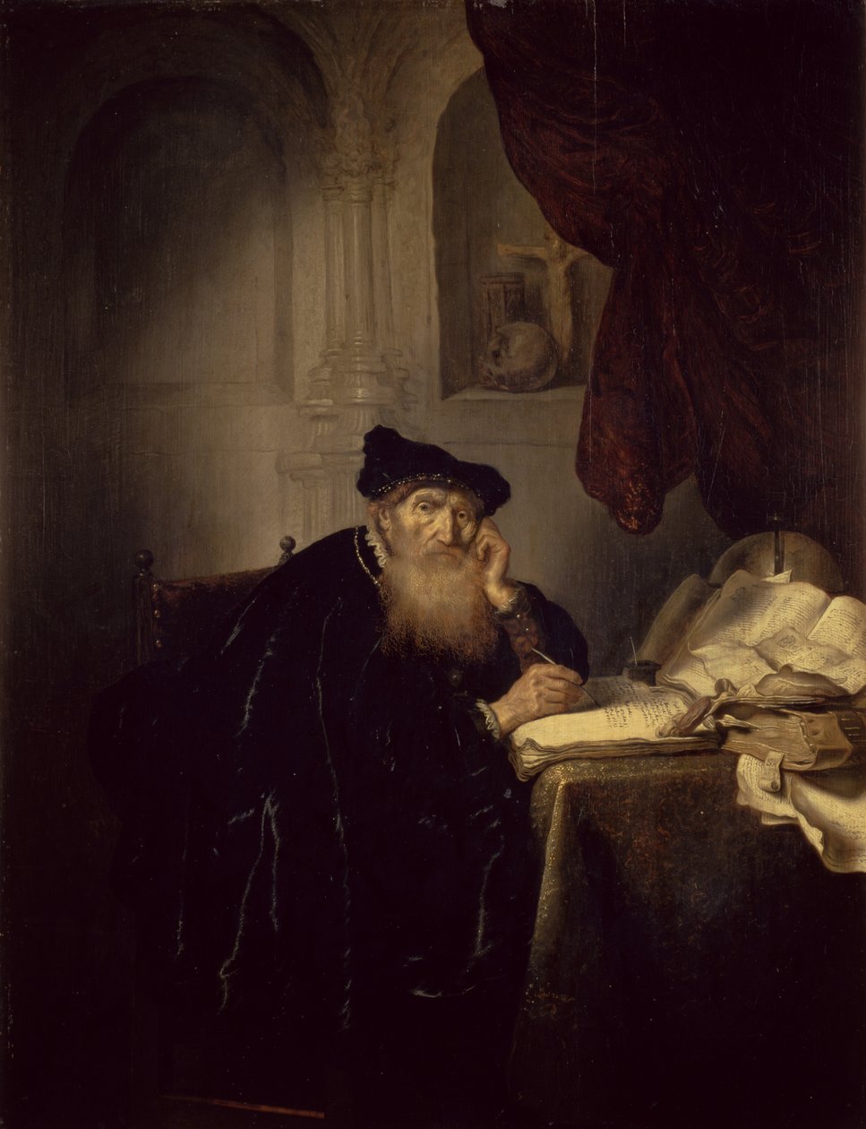 Filozof, 1635 autorstwa Salomon Koninck