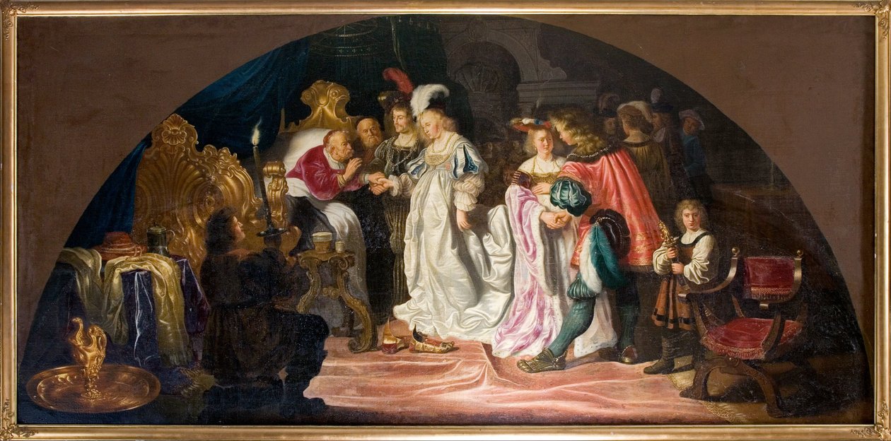 Królewskie zaręczyny podwójne lub zaślubiny 1502 autorstwa Salomon Koninck