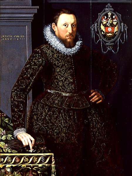 Portret Jakuba Cornelisza Nobla, 1611 (para 212574) autorstwa Salomon Mesdach