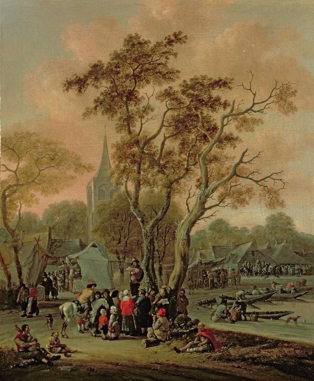 Jarmark Wiejski z Mummer, 1702 autorstwa Salomon Rombouts