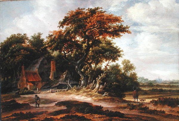 Zalesiony krajobraz w pobliżu Haarlem autorstwa Salomon Rombouts
