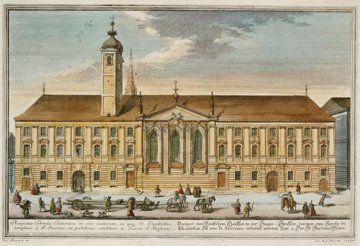 Dom Zakonu Krzyżackiego w Wiedniu ... autorstwa Salomon (after) Kleiner