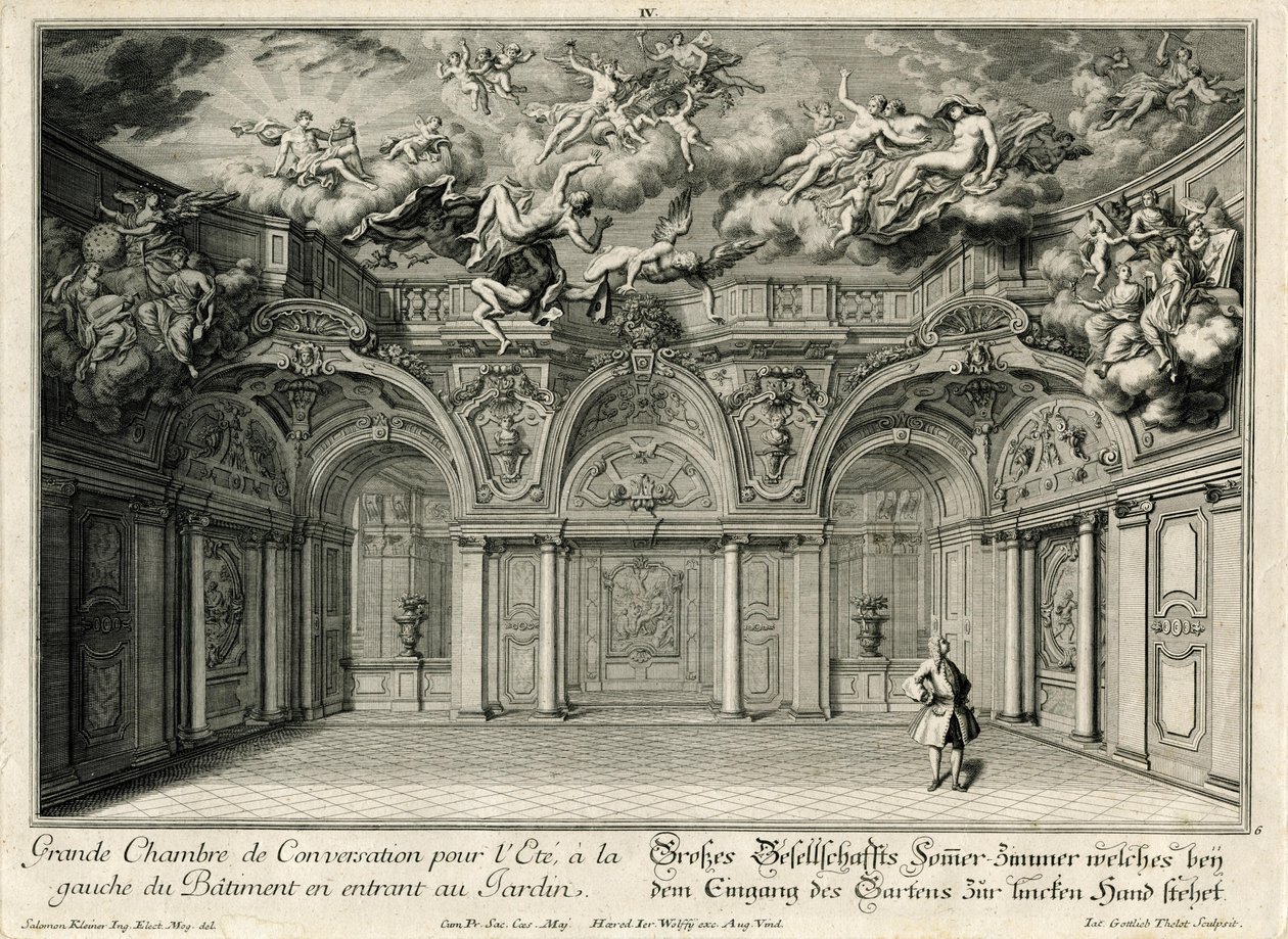 Duży salon w zachodnim skrzydle autorstwa Salomon Kleiner