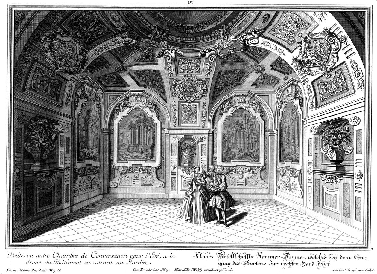 Mały salon w skrzydle wschodnim autorstwa Salomon Kleiner
