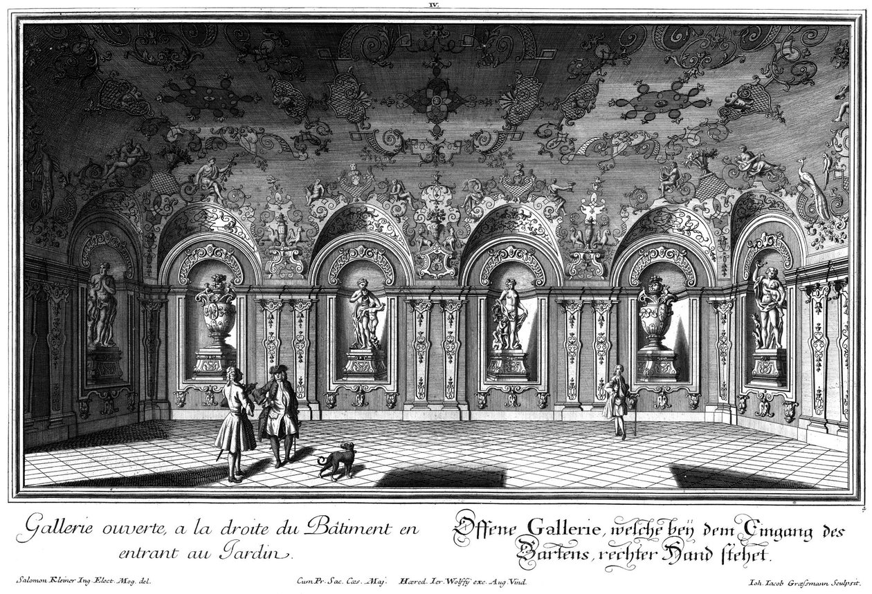 Otwarta galeria we wschodnim skrzydle autorstwa Salomon Kleiner