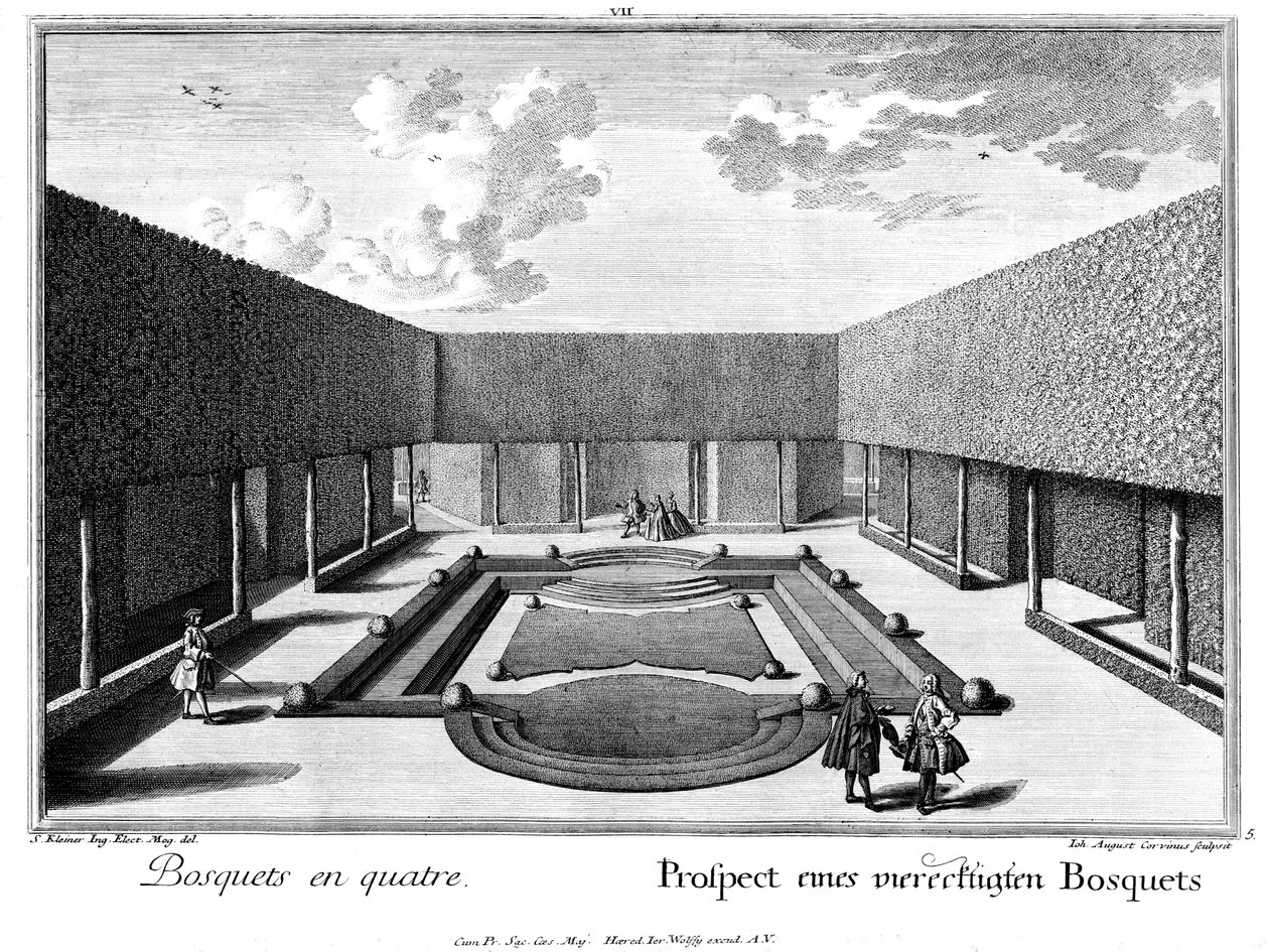 Prospekt prostokątny bosquet autorstwa Salomon Kleiner