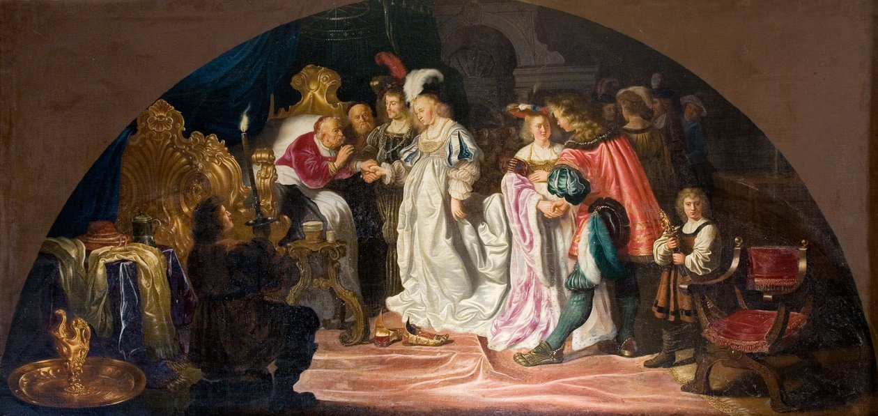 Malowidło na suficie z zamku Kronborg w Danii, ok. 1642 r. autorstwa Salomon Koninck