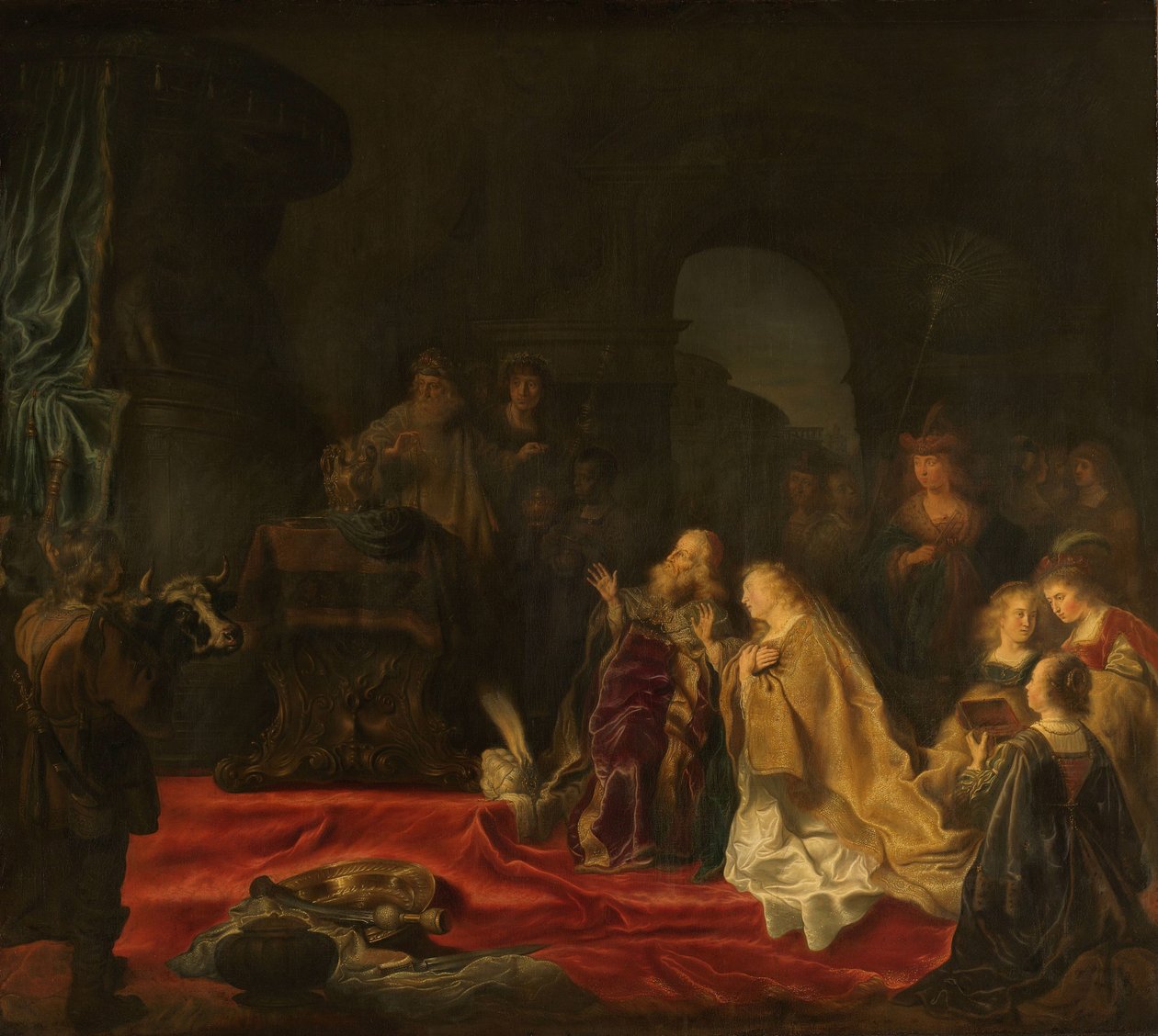 Bałwochwalstwo króla Salomona autorstwa Salomon Koninck