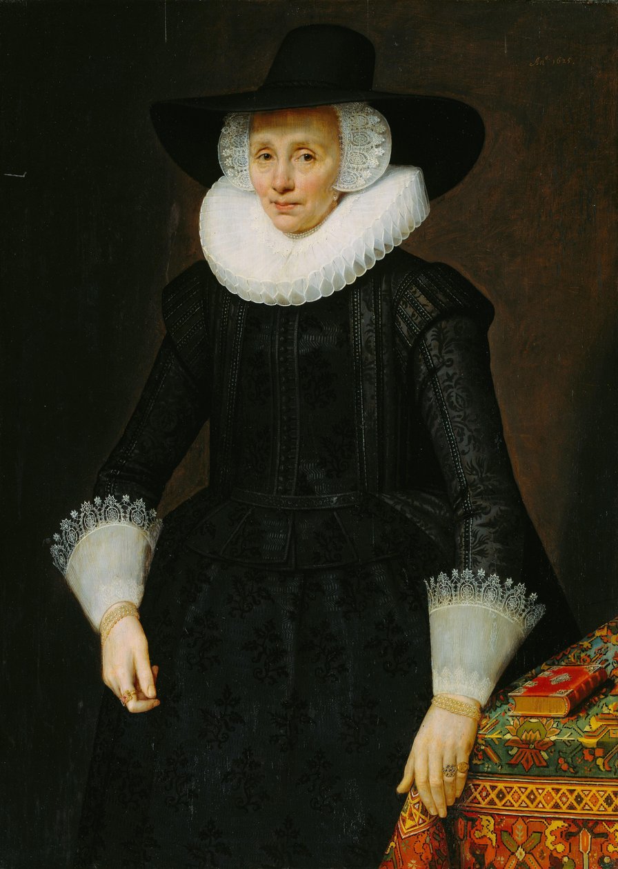 Portret Margarity Courten (1564-1640) autorstwa Salomon Mesdach (attributed to)