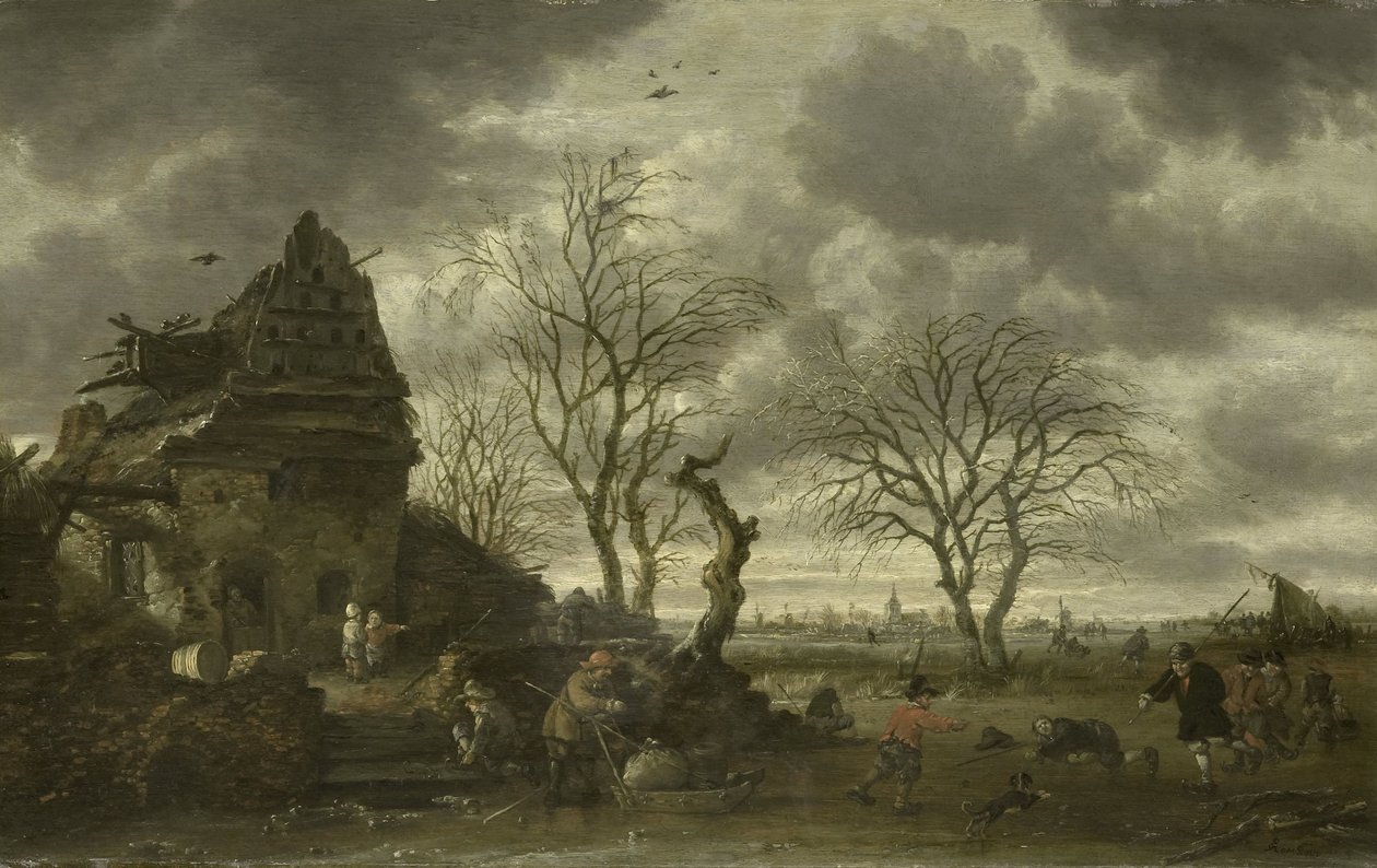 Zimowa scena autorstwa Salomon Rombouts