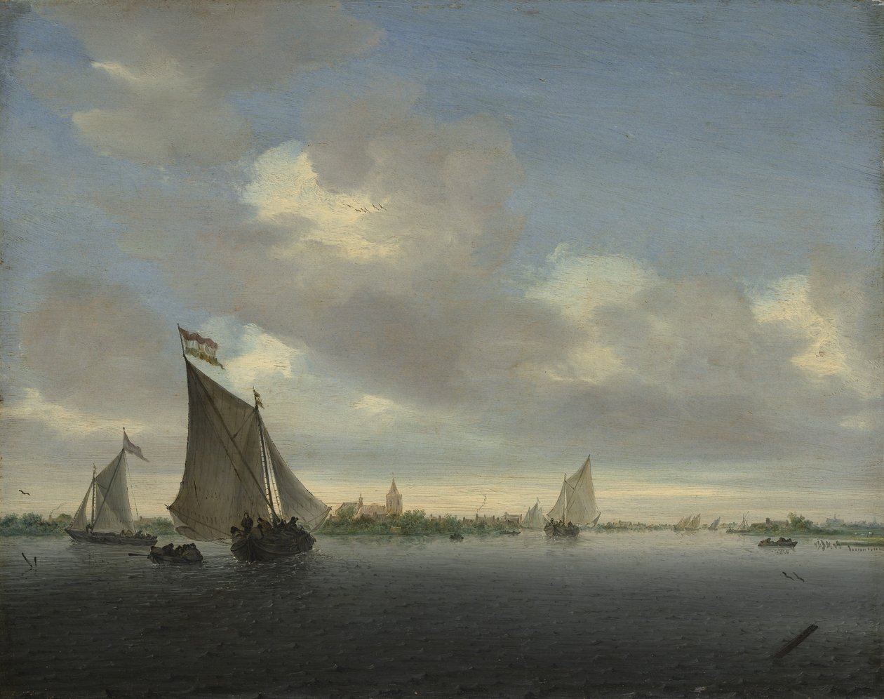 Marine, 1650. autorstwa Salomon Ruysdael