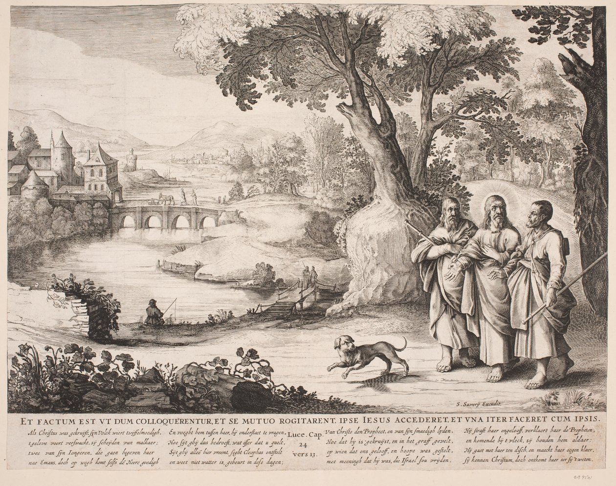 Pielgrzymi do Emaus autorstwa Salomon Savery