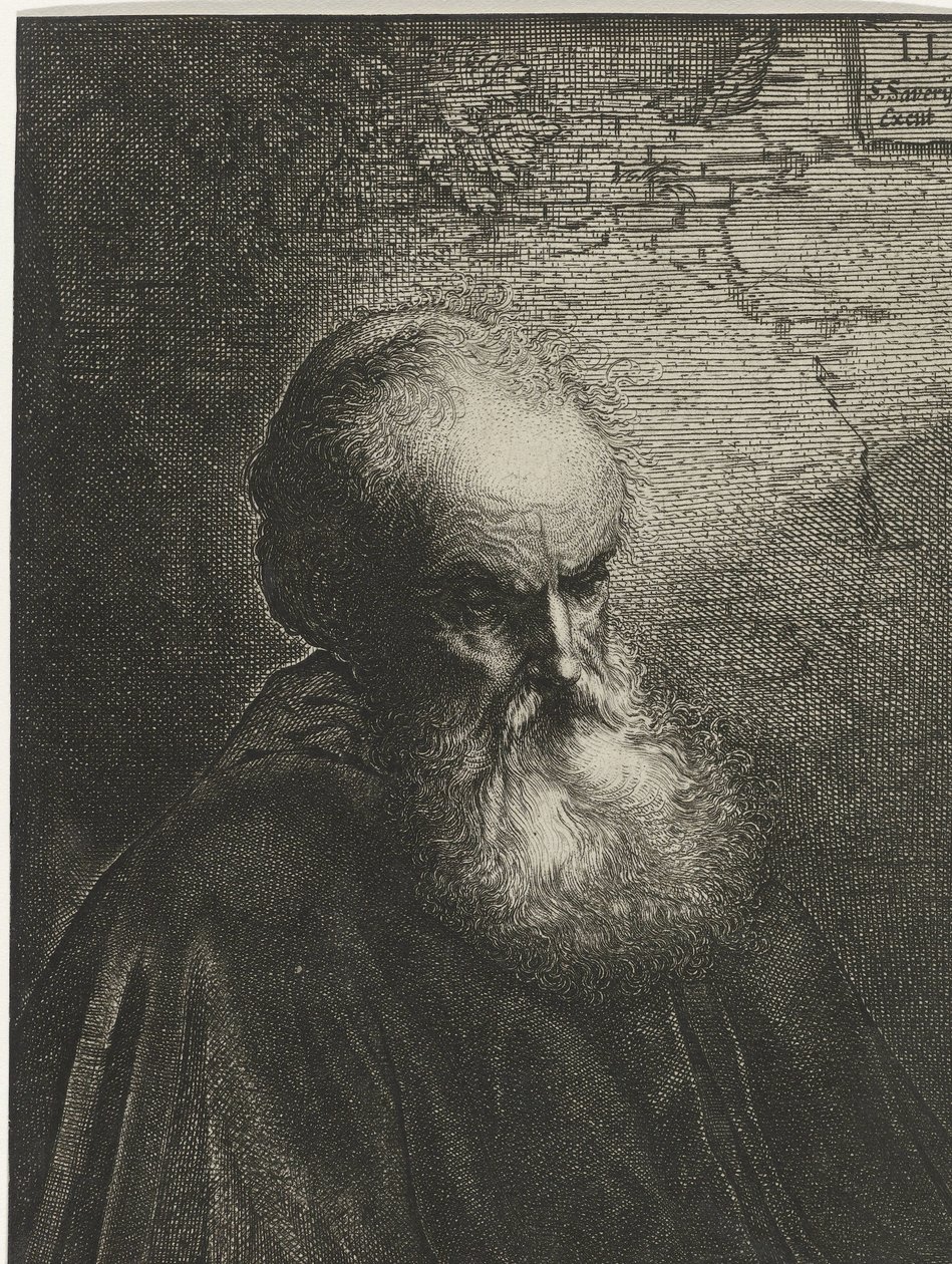Portret starca z brodą autorstwa Salomon Savery
