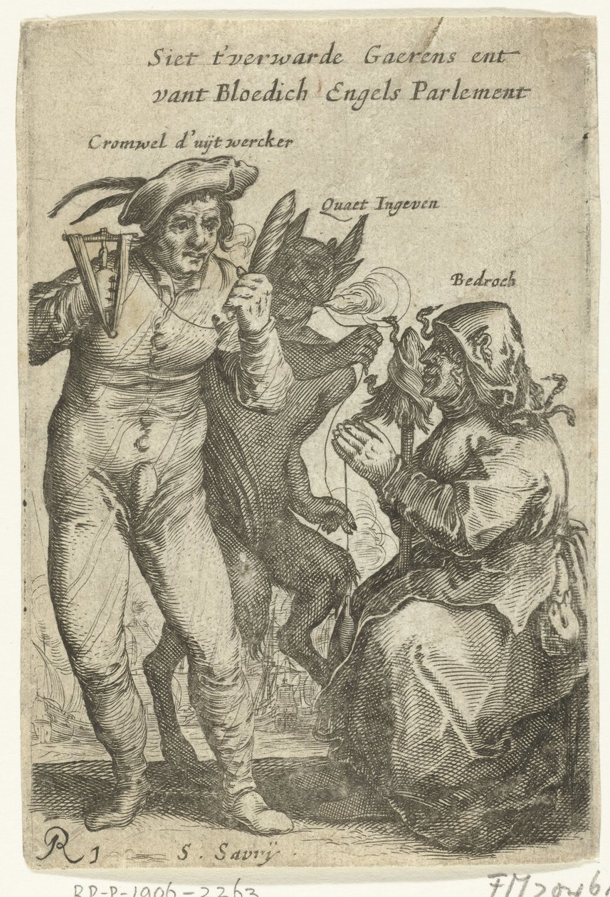 Karykatura Cromwella, ok. 1652-1654 Siet t