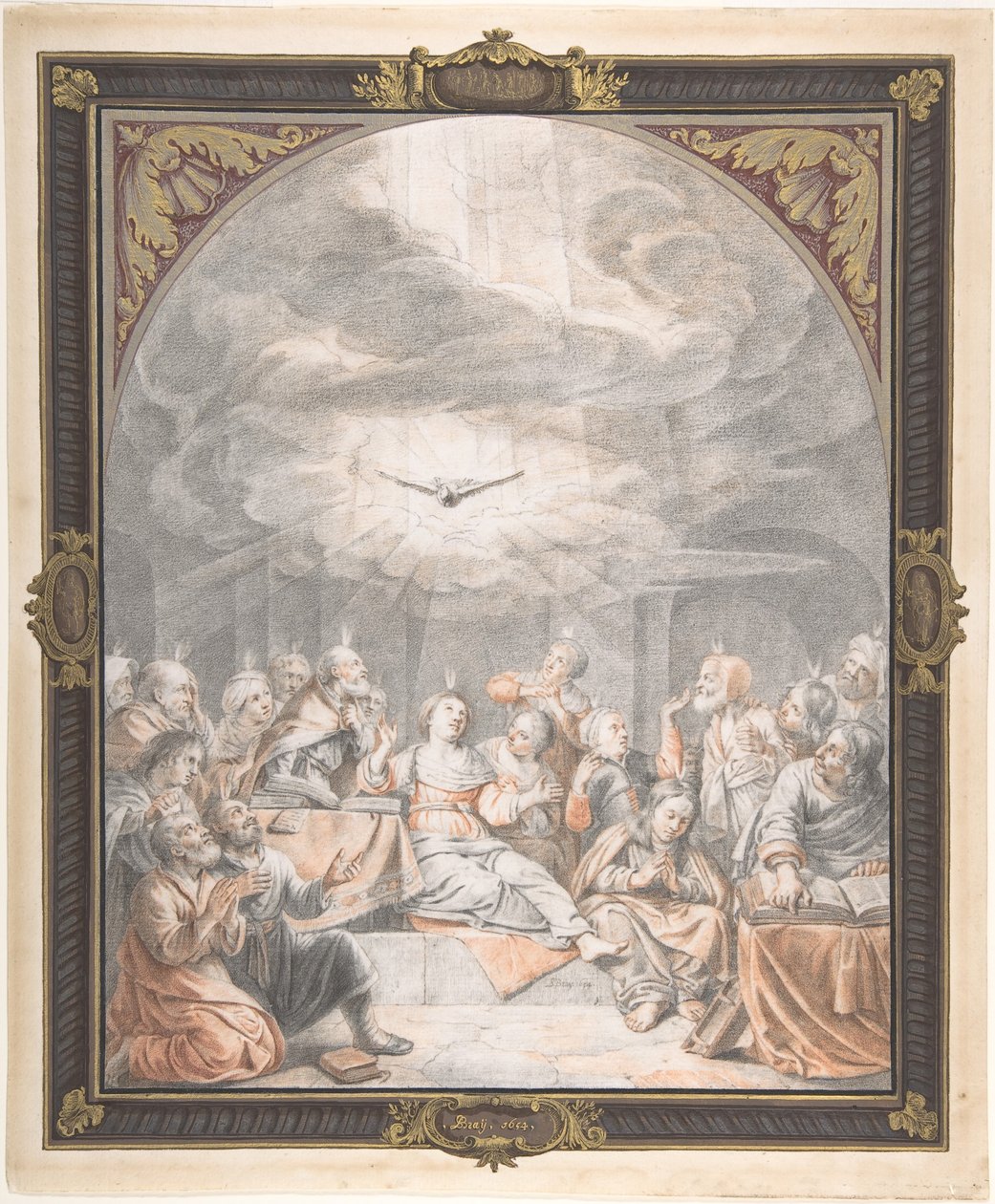 Pięćdziesiątnica, początek do połowy XVII wieku. autorstwa Salomon de Bray