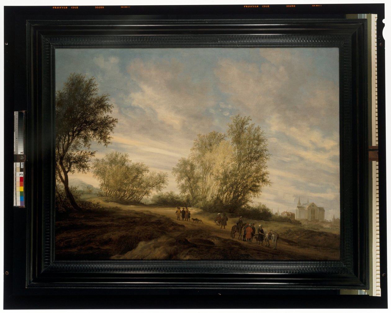 Zalesiony krajobraz i Józef uratowany ze studni autorstwa Salomon van Ruisdael or Ruysdael