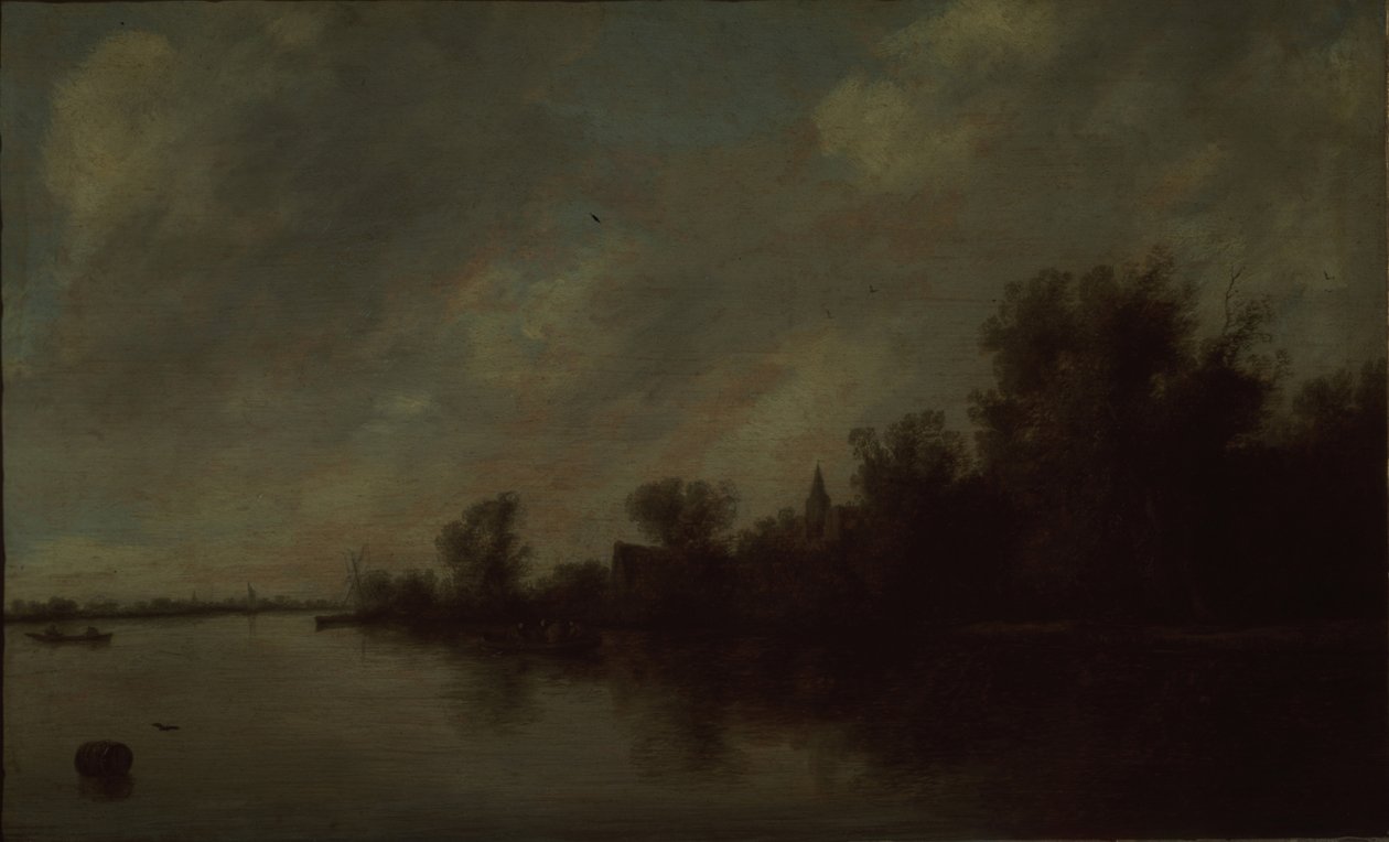Widok na rzekę, 1631 autorstwa Salomon van Ruisdael or Ruysdael