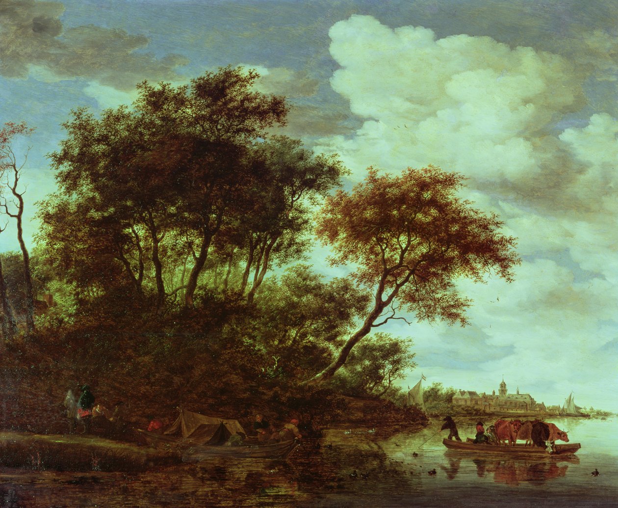 Nieznany obraz autorstwa Salomon van Ruisdael or Ruysdael