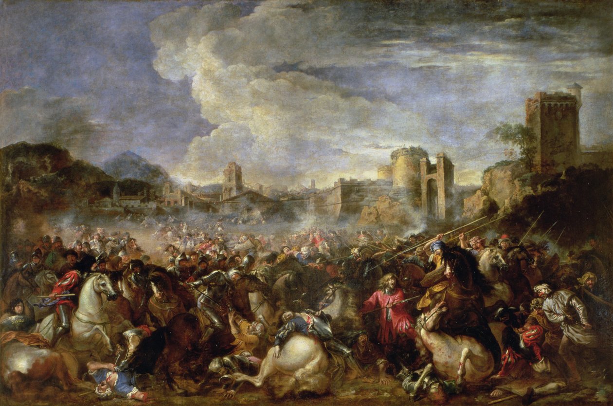 Scena bitwy autorstwa Salvator Rosa