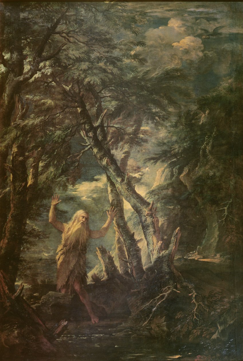 Św. Paweł z Teb (zm. 345) autorstwa Salvator Rosa