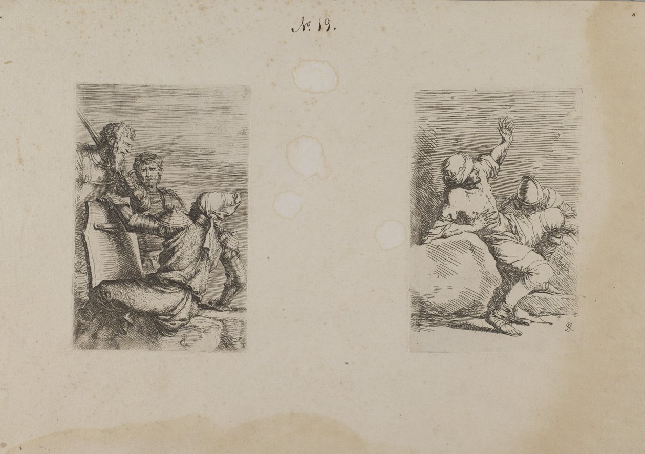 (Seria figurek) Trzech żołnierzy autorstwa Salvator Rosa