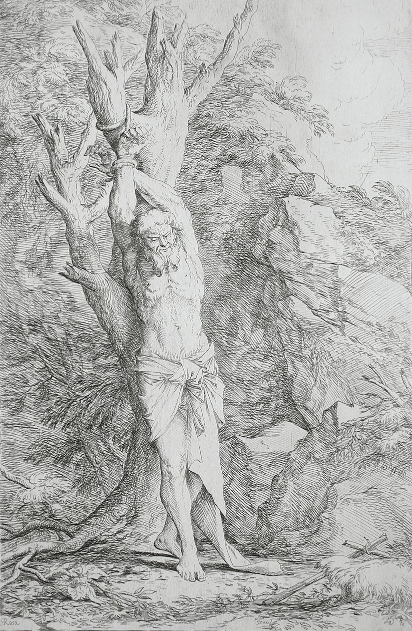 Albert, towarzysz świętego Wilhelma autorstwa Salvator Rosa