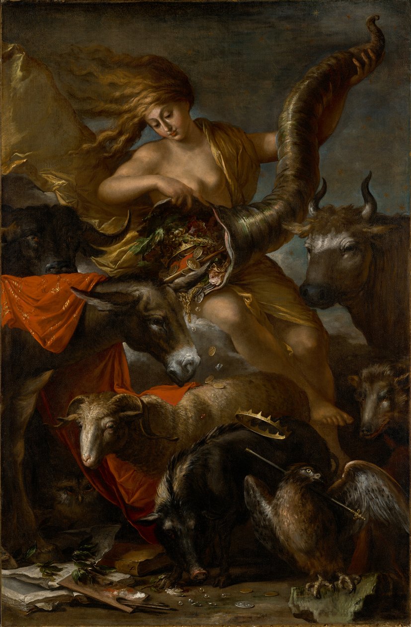Alegoria fortuny autorstwa Salvator Rosa