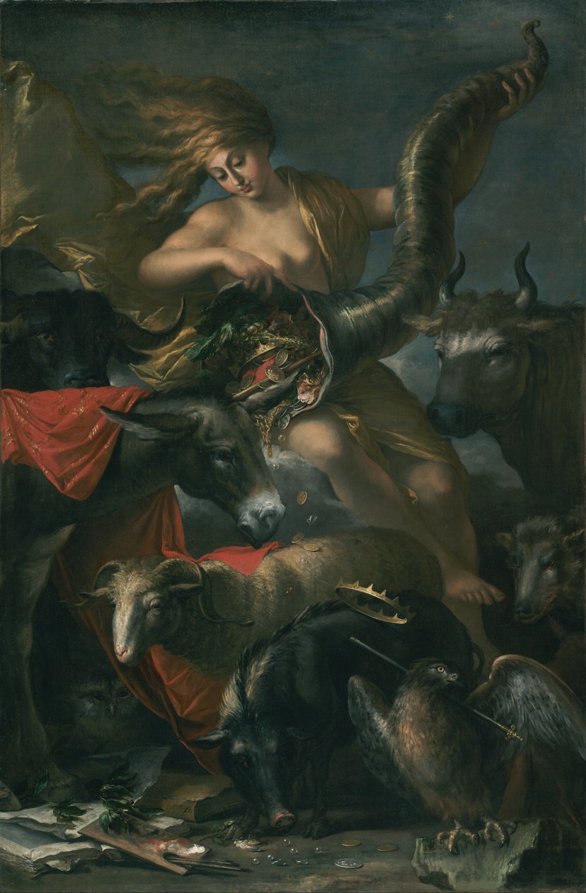 Alegoria fortuny autorstwa Salvator Rosa