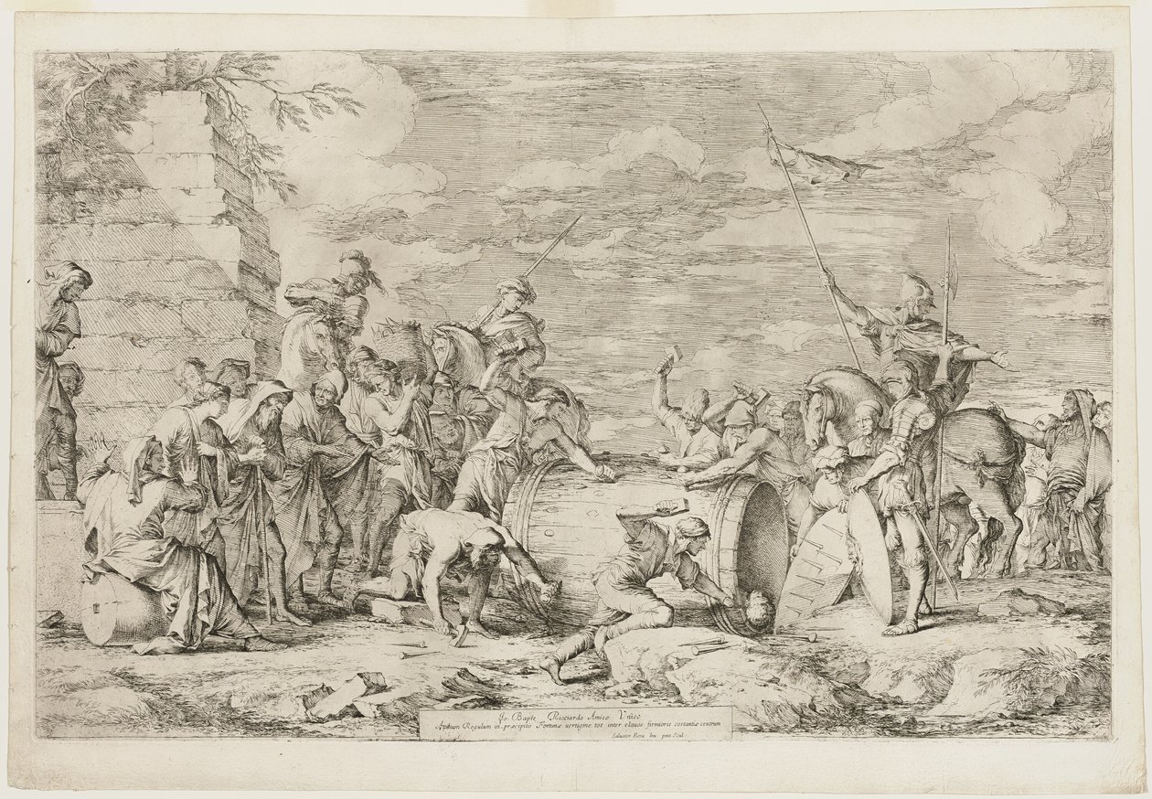 Śmierć Atiliusa Regulusa autorstwa Salvator Rosa