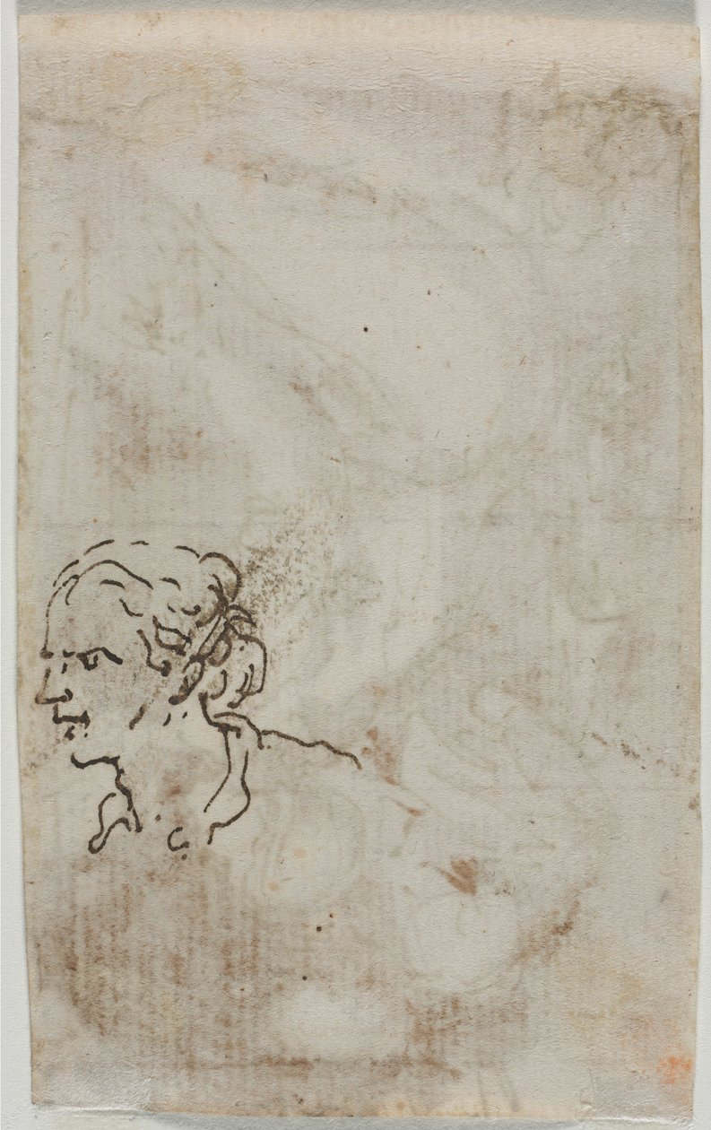 Studia postaci (verso) autorstwa Salvator Rosa