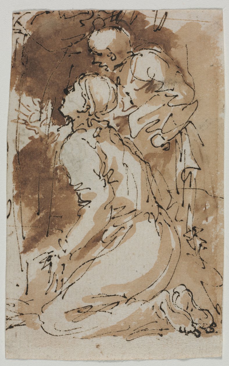 Studia postaci, c. 1640-1649. autorstwa Salvator Rosa