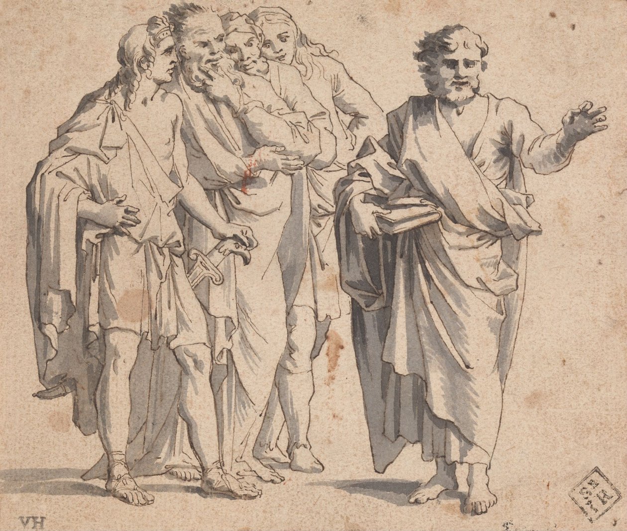 Grupa rzeźb autorstwa Salvator Rosa