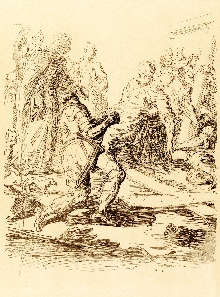 Znalezienie Krzyża autorstwa Salvator Rosa