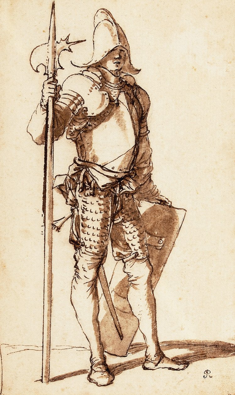 Halabardnik autorstwa Salvator Rosa