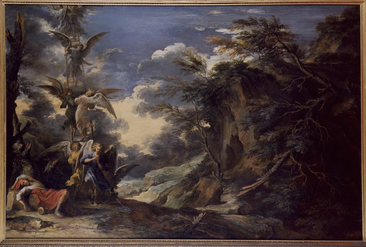 Sen Jakuba (olej na płótnie) autorstwa Salvator Rosa