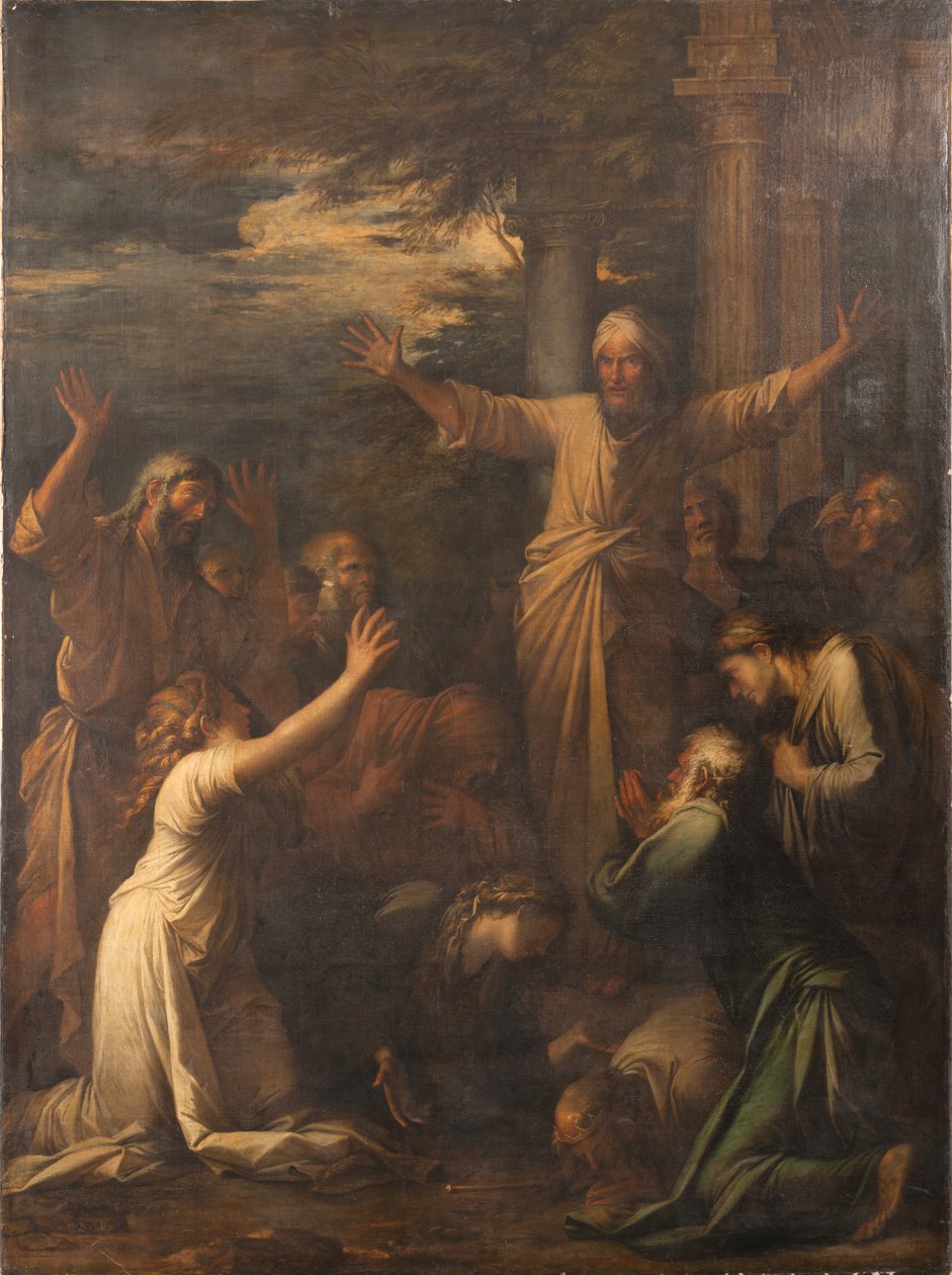Jonasz głosi ludowi Niniwy autorstwa Salvator Rosa