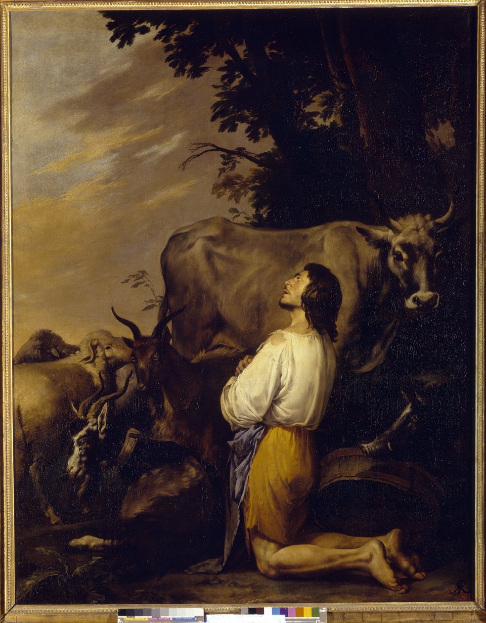 Przypowieść o synu marnotrawnym (Przypowieść o synu marnotrawnym). Obraz Salvatore Rosa (1615-1673), olej na płótnie, ok. 1640-1650. sztuka włoska autorstwa Salvator Rosa