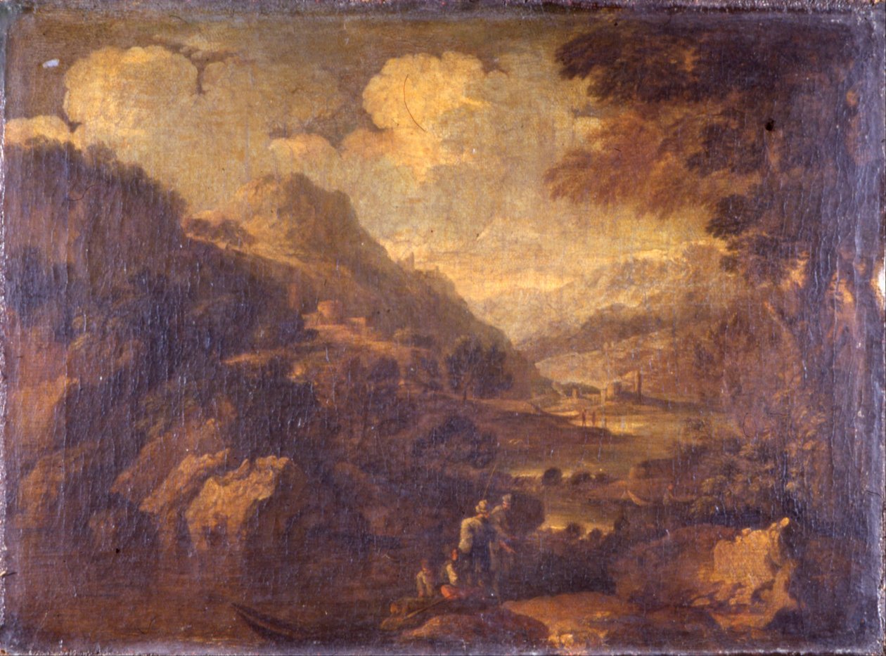 Krajobraz górski autorstwa Salvator Rosa