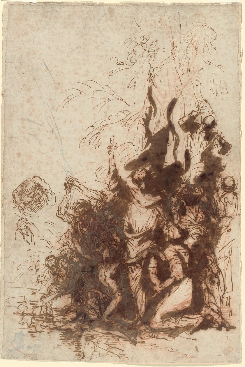 Wskrzeszenie Łazarza autorstwa Salvator Rosa