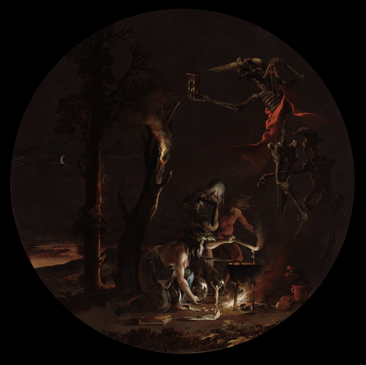 Sceny Czarów: Wieczór autorstwa Salvator Rosa