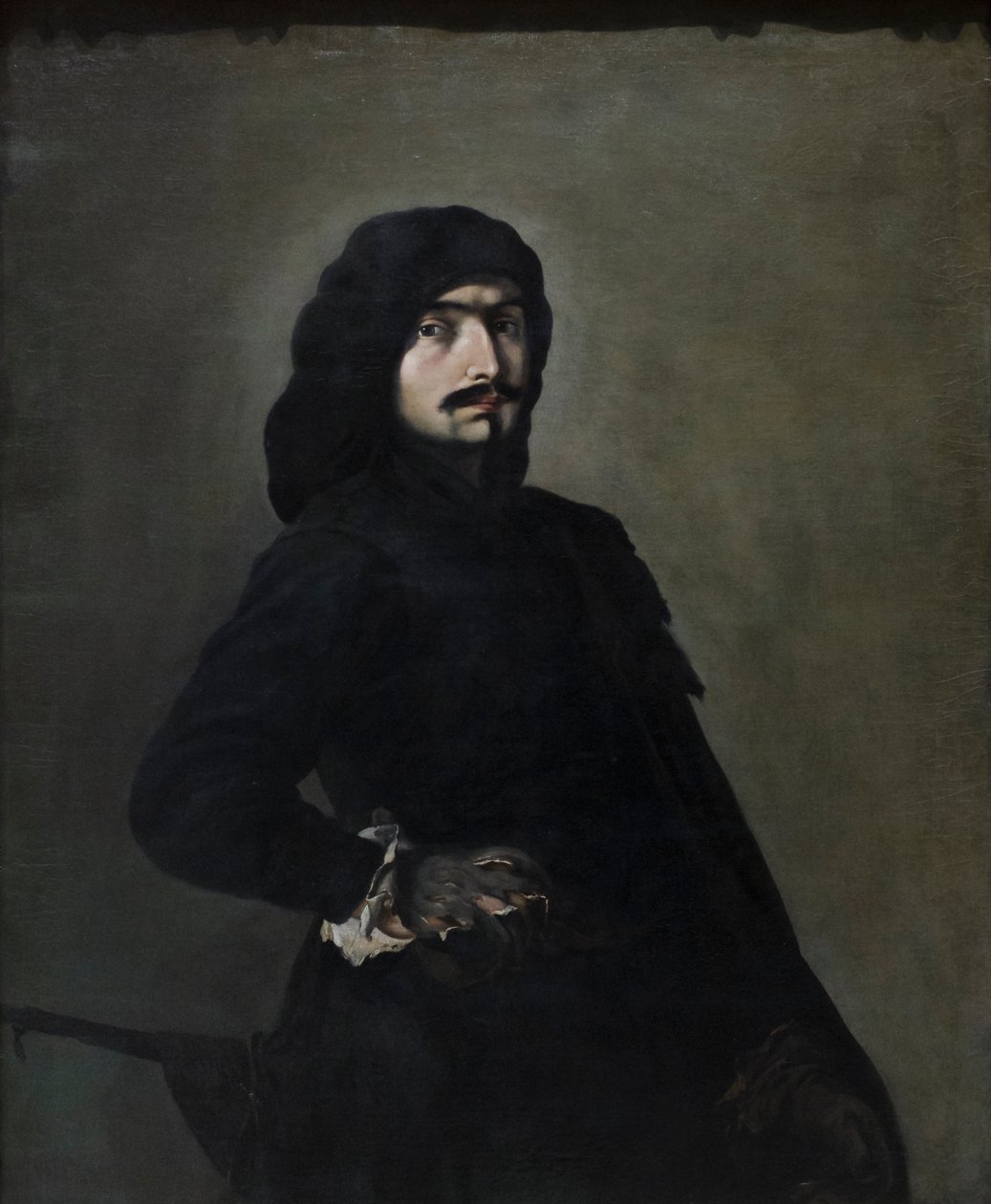 Autoportret jako Pascariello, ok. 1645-49 (olej na płótnie) autorstwa Salvator Rosa