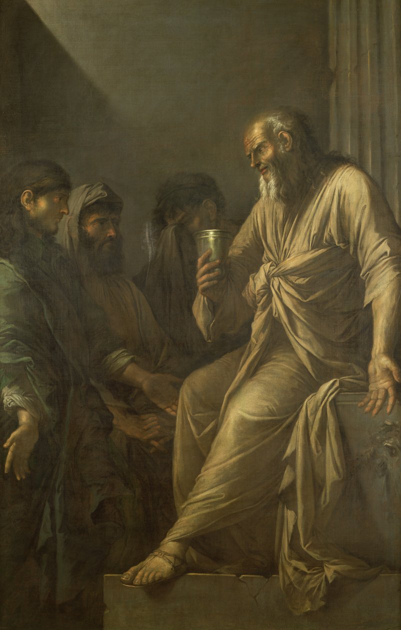 Śmierć Sokratesa autorstwa Salvator Rosa